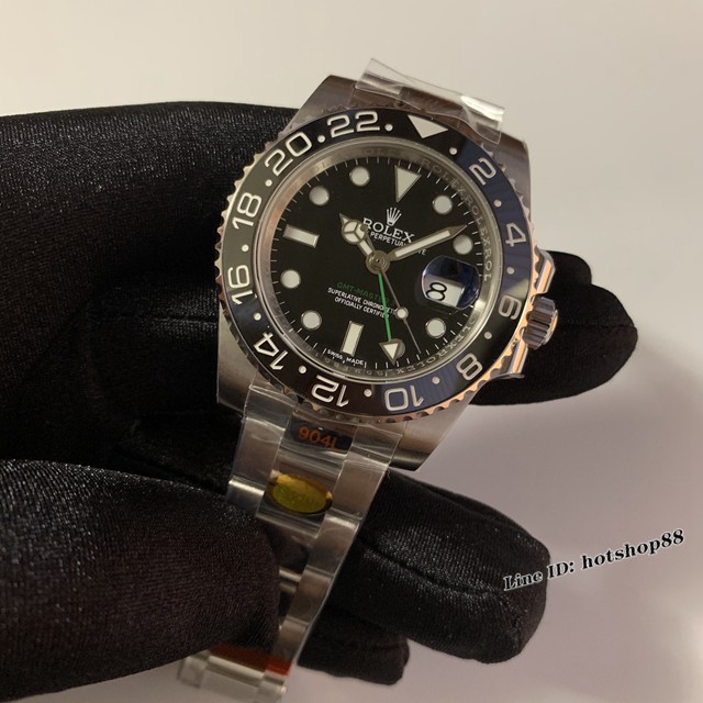 劳力士手表 Rolex格林尼治可乐圈腕表 超强蓝绿色夜光 N厂V8版高端机械男表 gjs1517